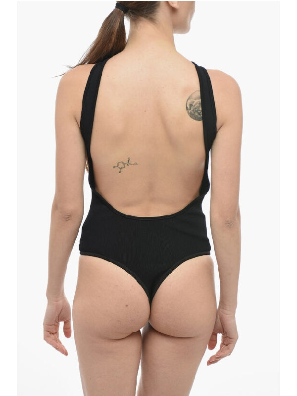 Backless Wrapover Bodysuit