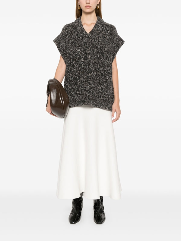 Mouline Wool Knit Vest