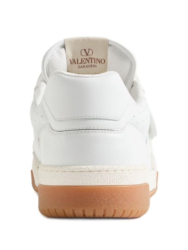 Valentino White Silver Sneakers