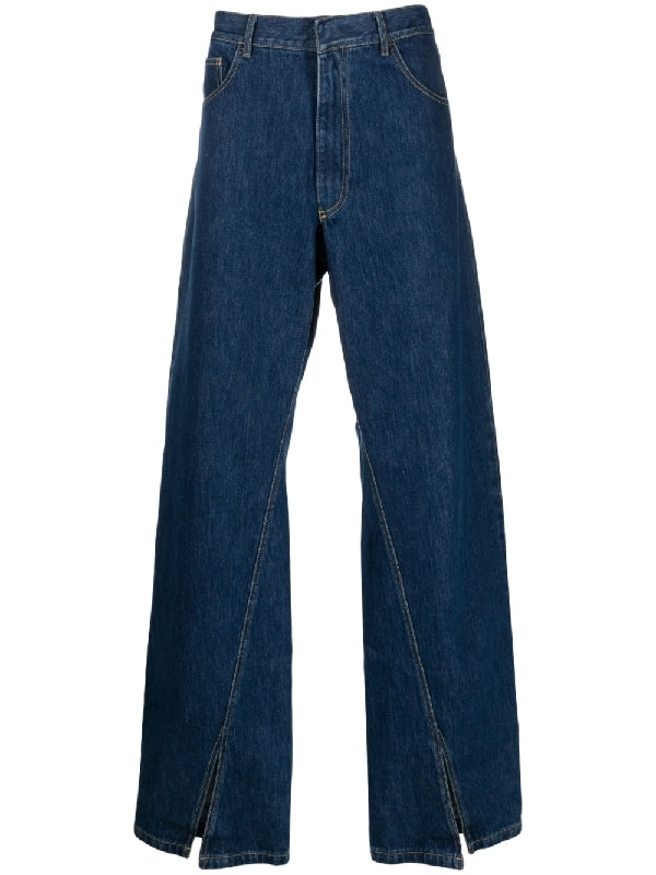 Reverse Wide Denim Pants