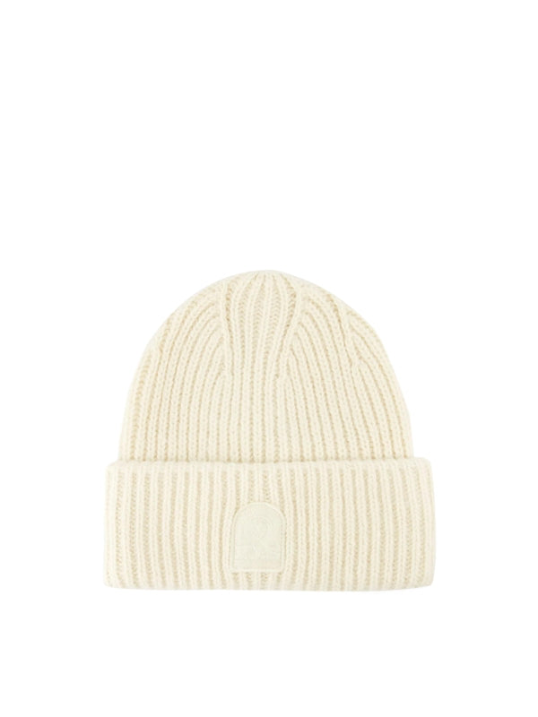 Logo Patch Cotton Wool Beanie