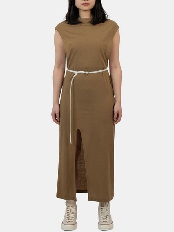 Auralee Khaki Long Dress