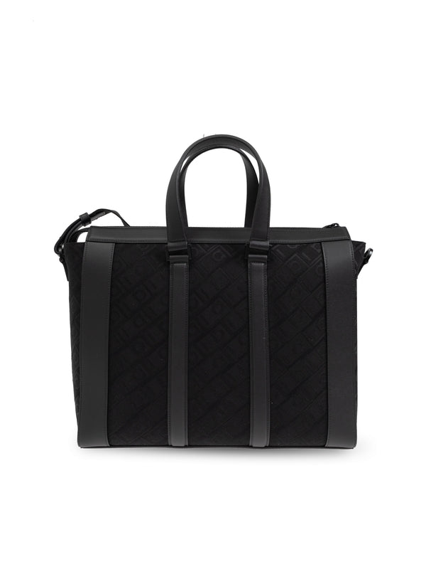 Allover Gancini Logo Briefcase