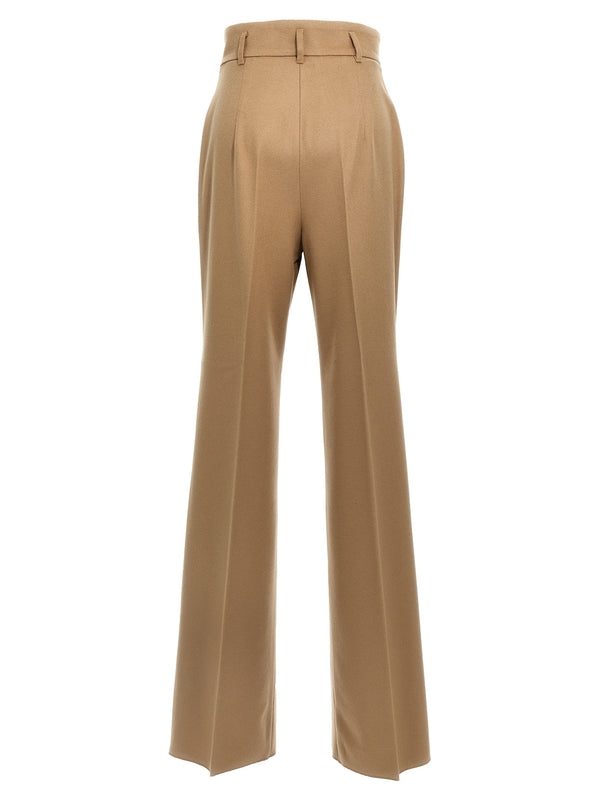 Zac Pleated Wool Pants