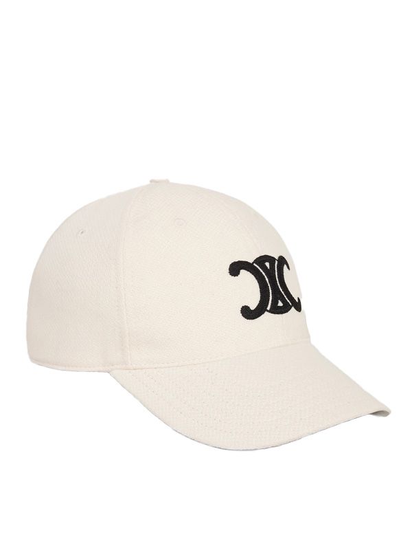 Triomphe Logo Wool Cotton Baseball Cap