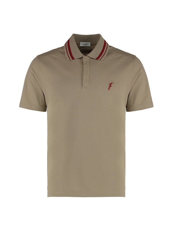Chest Logo Cotton Polo Shirt