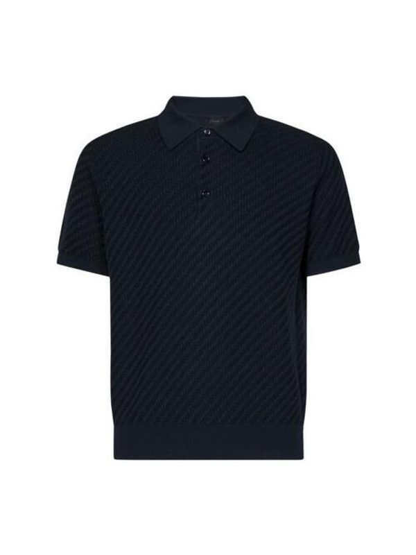 Jacquard Pattern Cotton Silk
  Polo Shirt