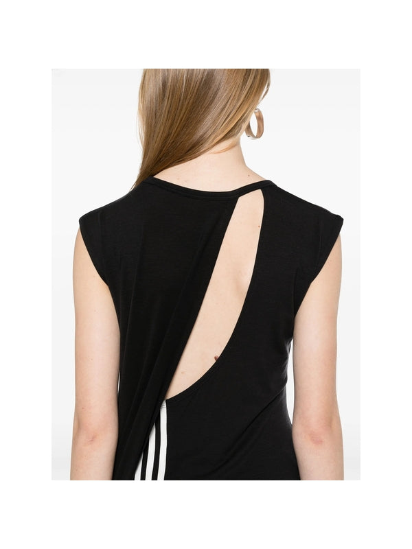 Logo Back Cutout Detail Long
  Dress