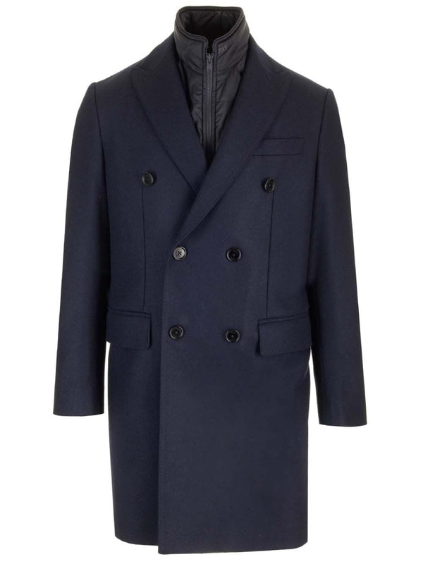 Wool Cashmere Double Breasted Coat
