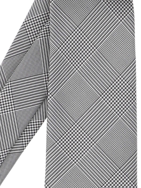 Houndstooth Pattern Silk Necktie