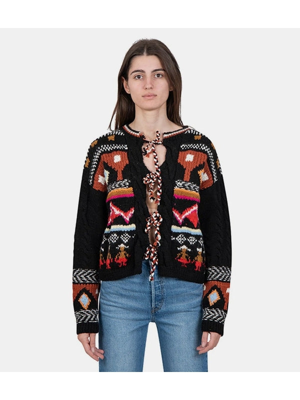 Tach Black Cardigans