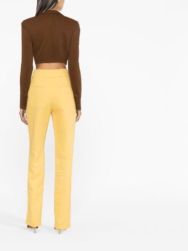 Tibau Slit Hem Linen Pants