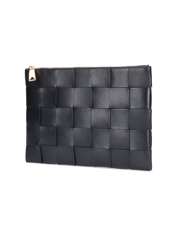 Black Intrecciato Clutch