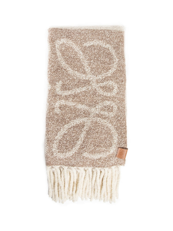 Anagram Jacquard Wool Cashmere Muffler