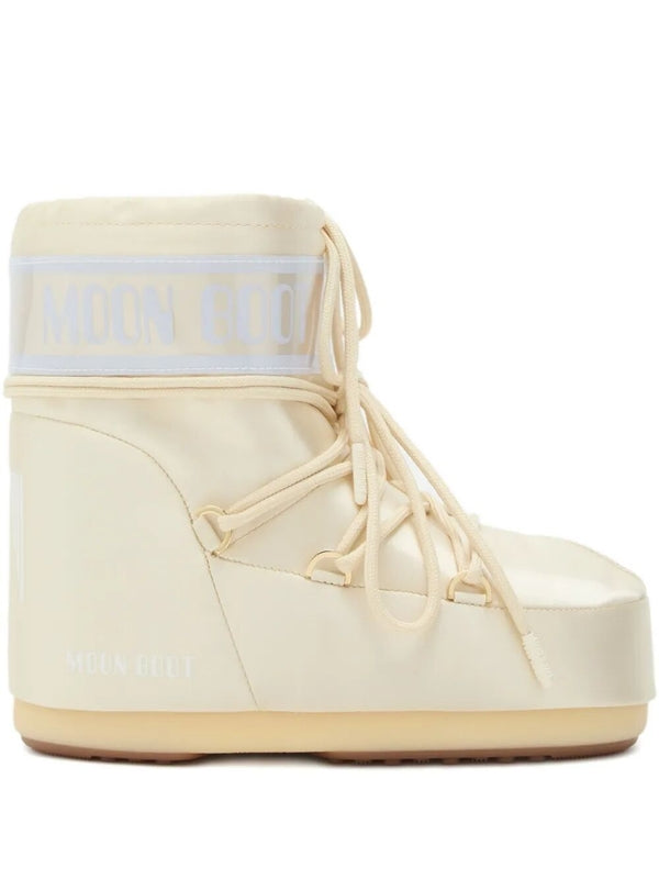 Moonboots Beige Lace-Up Boots