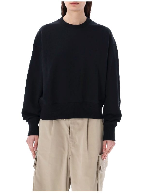 Y-3 - Logo Detail Cotton Sweatshirt - Jente