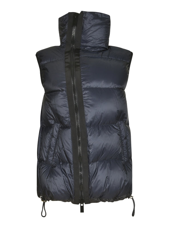 Zip-up Nylon Vest Padding