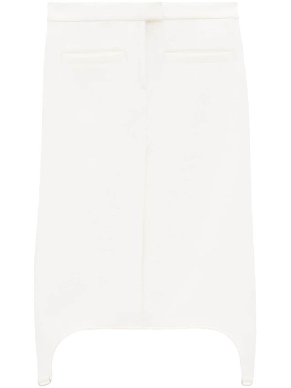 Twill Suspender Detail Skirt