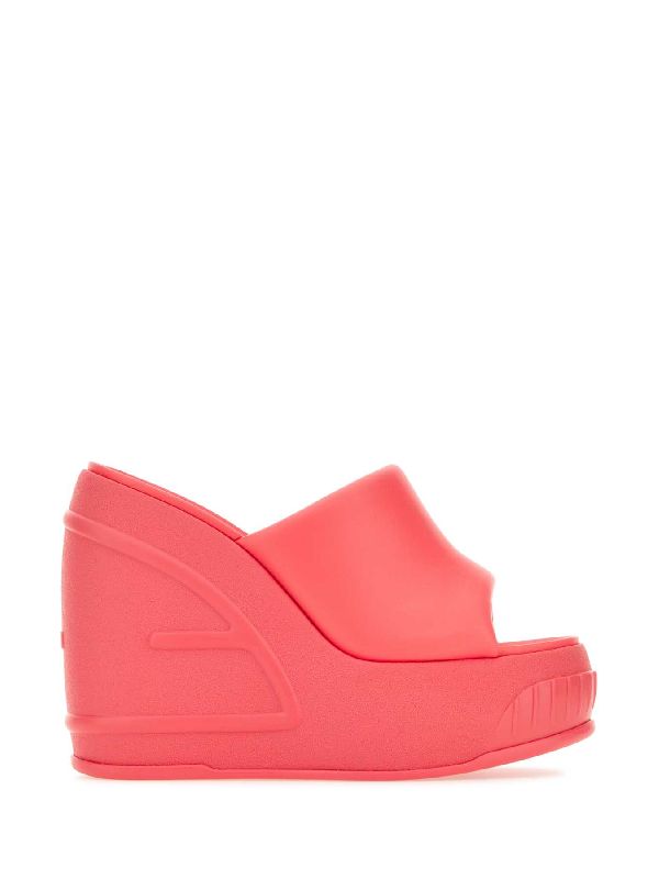 SANDALS 8R8405NBA F1K9Y Pink Wedge Sandals