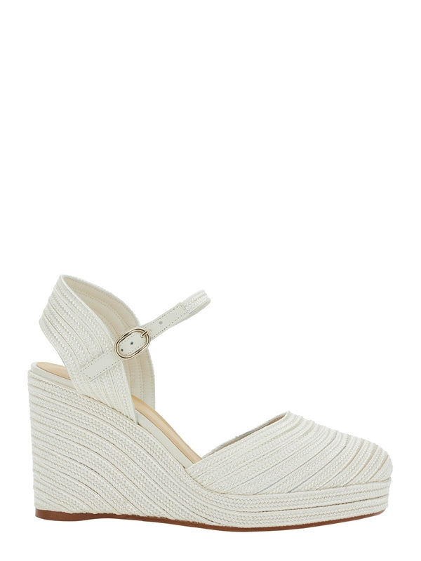 Castañer White Espadrille Sandals