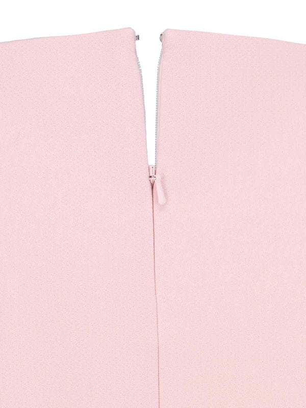 Back Zip Short-Sleeve Dress