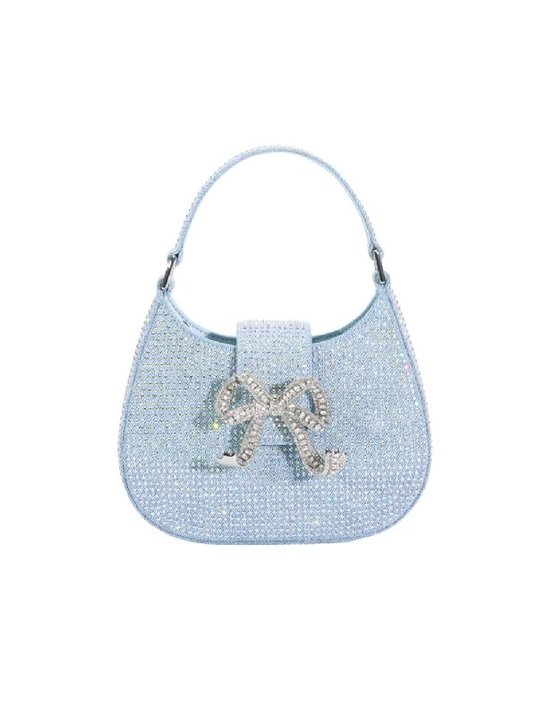 Bow Detail Rhinestone Tote Bag