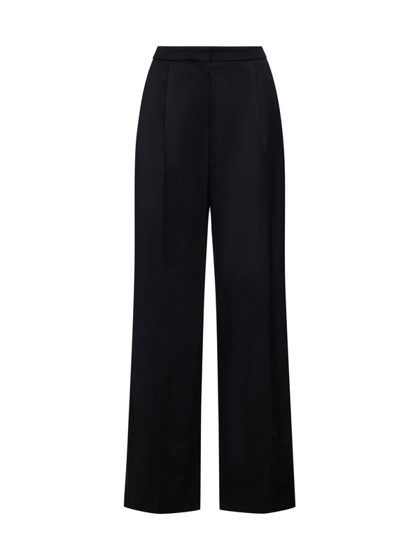 Black Wool Tailored Pants