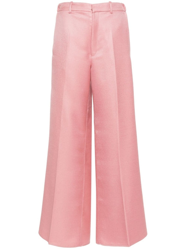 Wool Blend Wide Pants