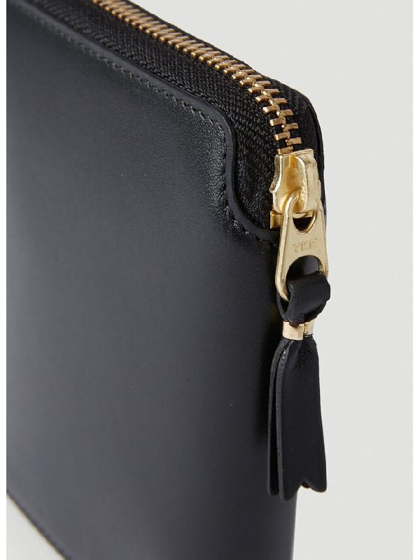 Inner Polka Dot Zipper Bifold Wallet