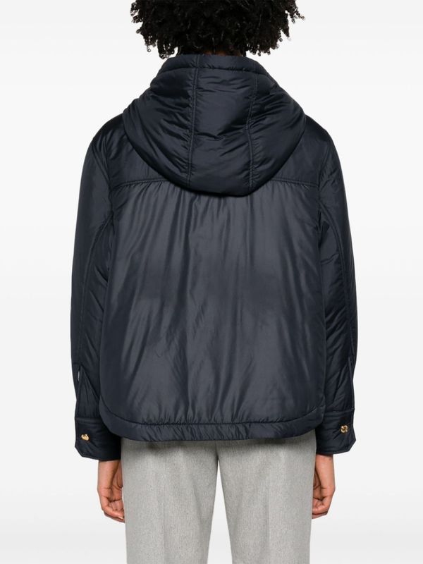 Drawstring Hooded Parka Jacket