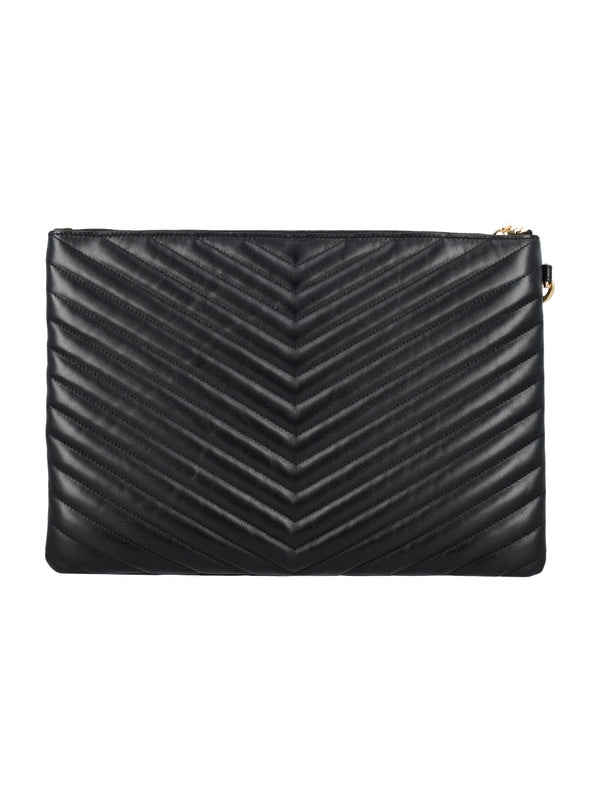 Cassandra Matlasse Leather Clutch Bag