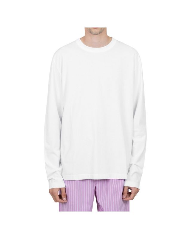 Crewneck White Long Sleeve Top