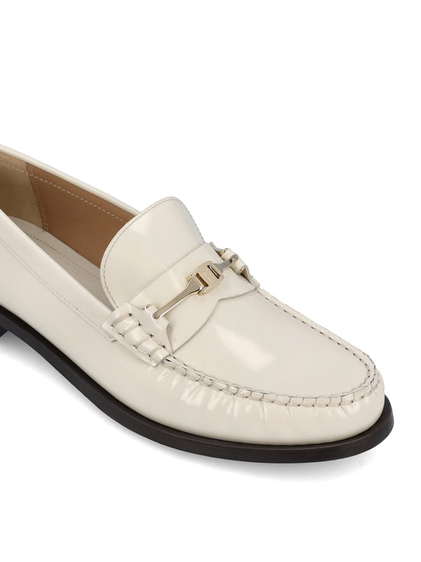 Vara Chain Leather Loafers