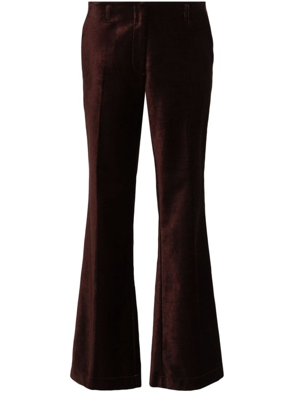 Velvet Flare Pants