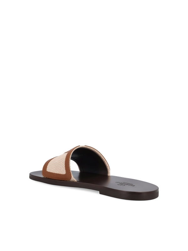 Viva Superstar Canvas Leather Slides