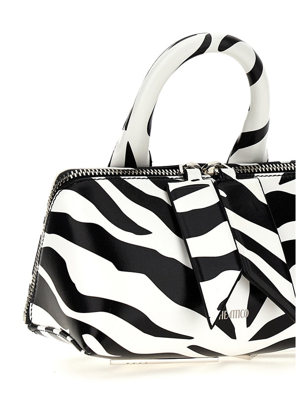 Zebra Pattern
  Leather Mini Tote Bag