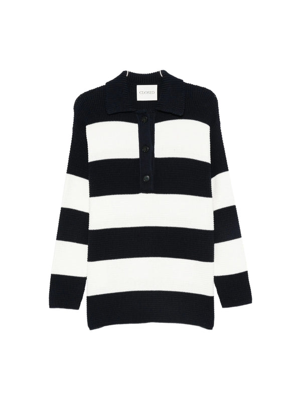 Closed Navy White Knitted