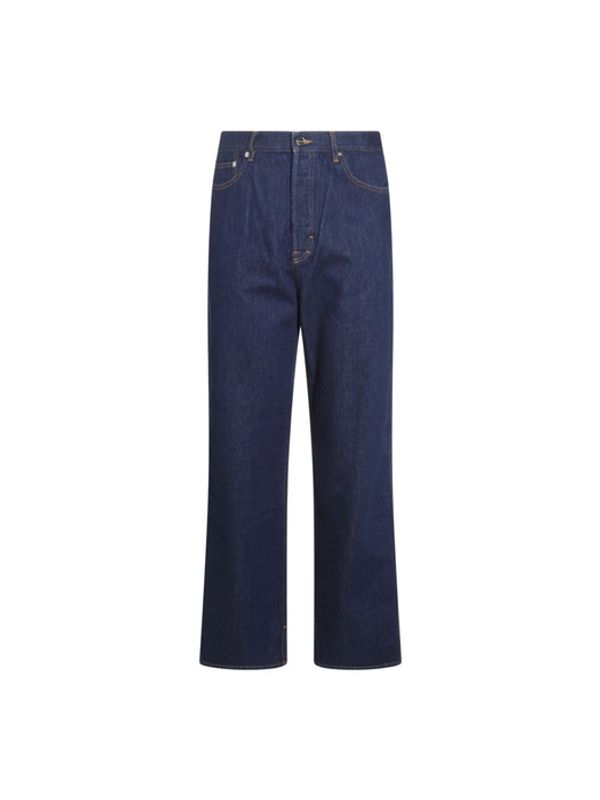 Back Flower
  Embroidery Denim Pants