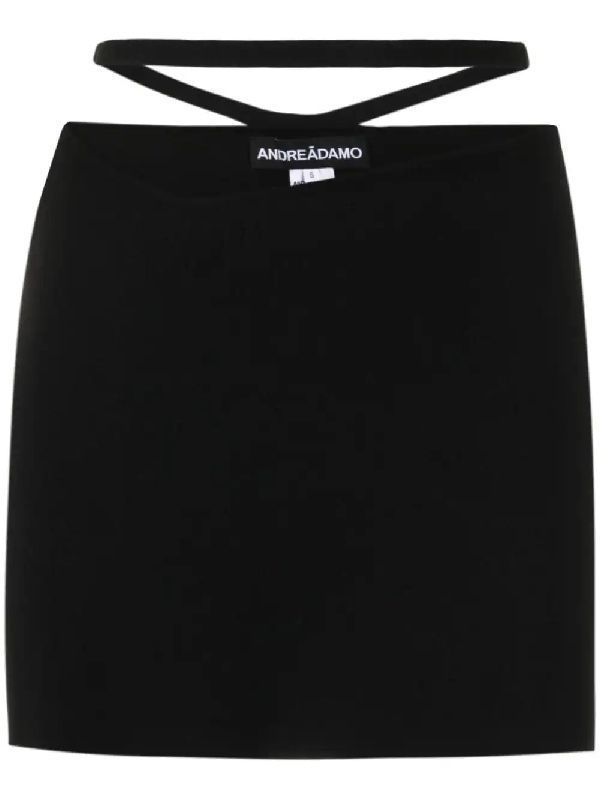 Cutout Detail Mini Skirt