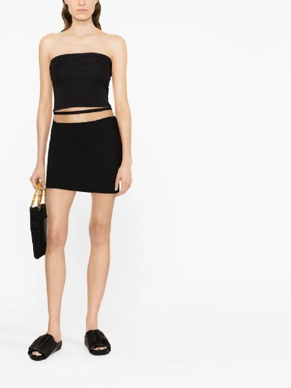 Cutout Detail Mini Skirt