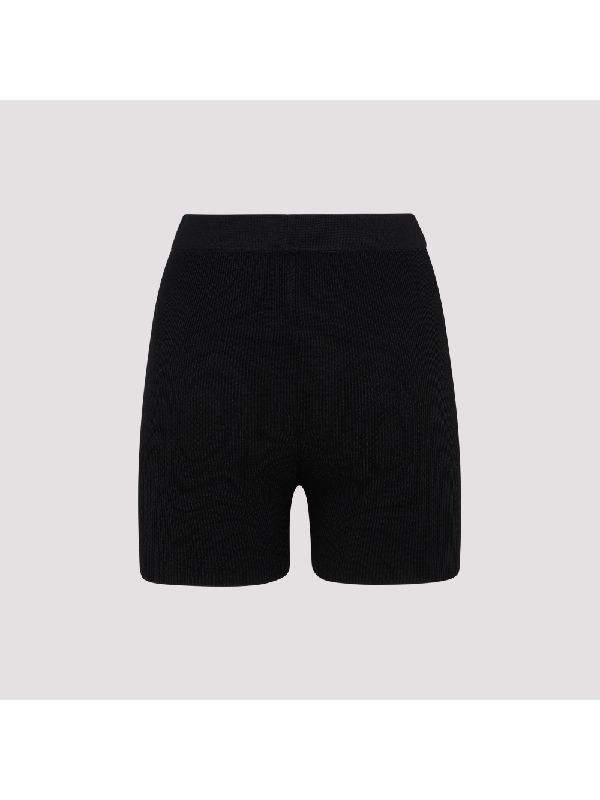 Pralu Logo Charm Knit Biker
  Shorts