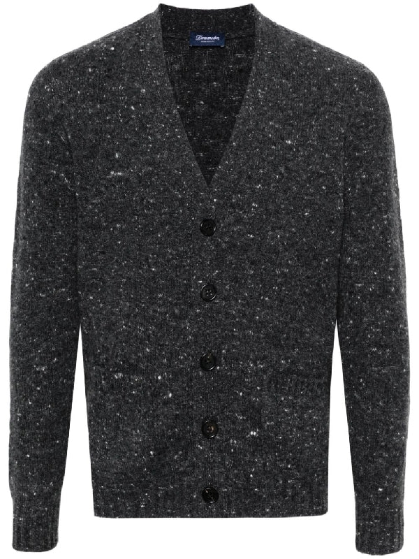 Wool Cashmere V-Neck Cardigan