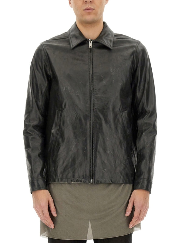 Bard Zip-Up Leather Jacket