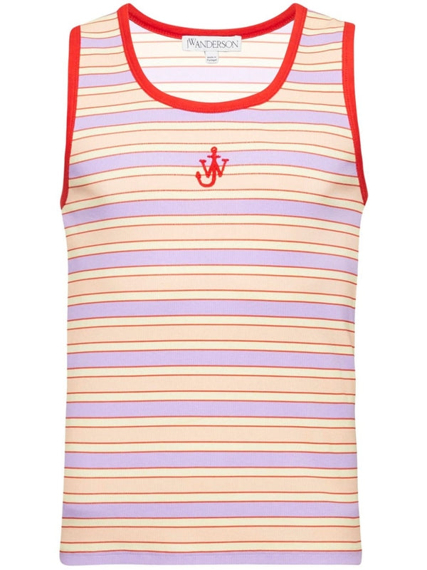 Anchor Logo Stripe Tank Top