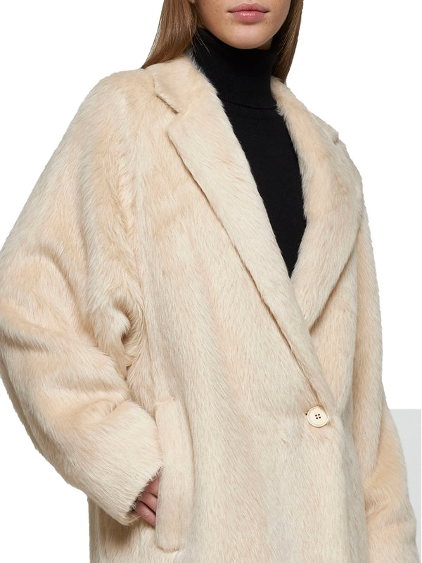 Xavier Alpaca Shearing Alpaca
  Wool Coat