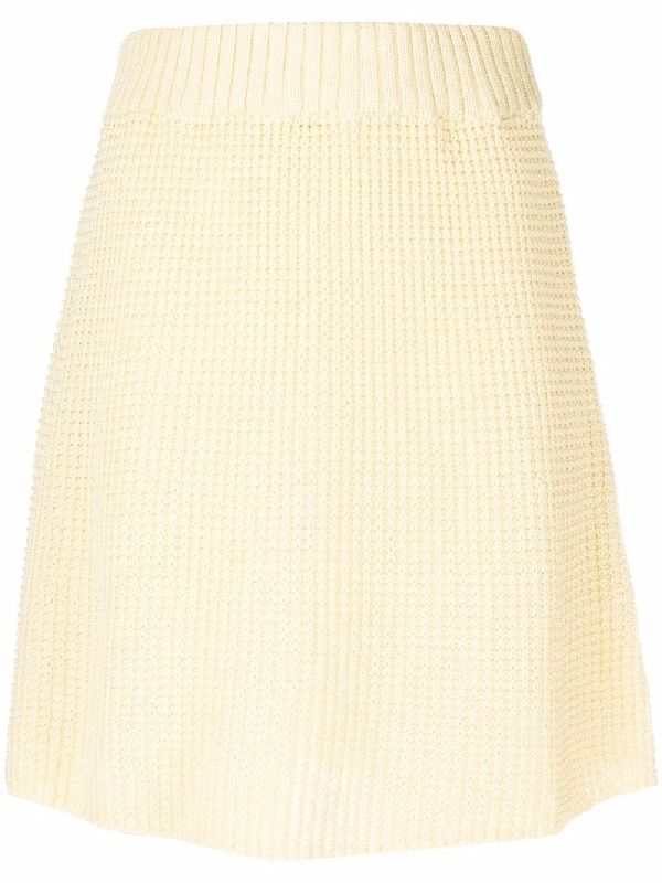 Cotton Knit Mini Skirt