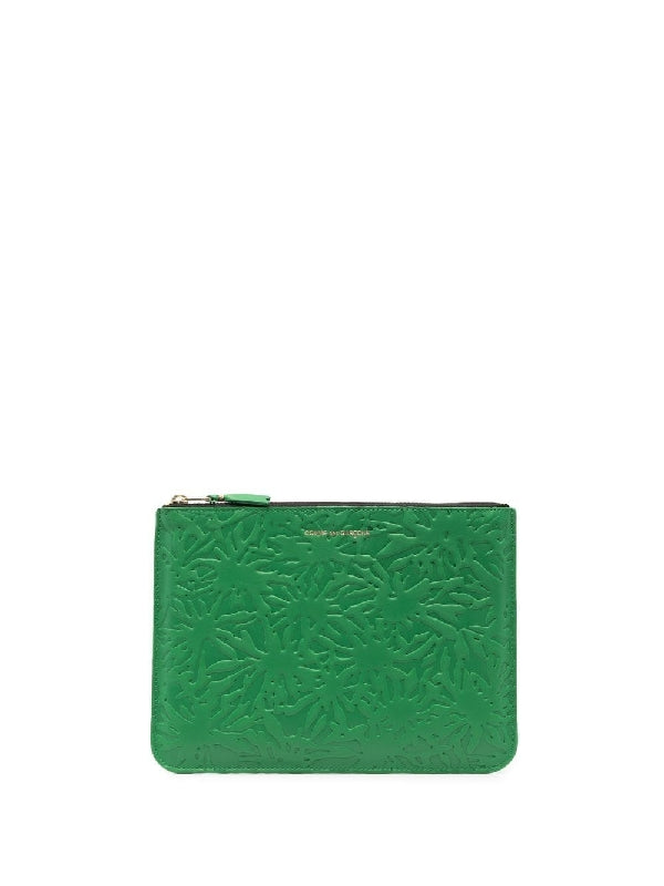 Graphic Embossed Clutch Bag