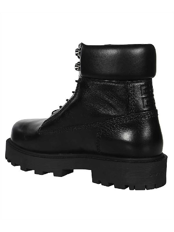 4G Leather Lace-Up Boots