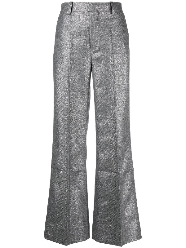 Emma Silver Wool Blend Pants