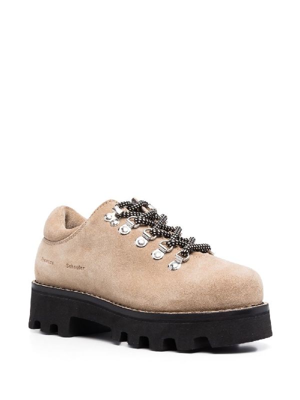 Suede Lace-Up Boots